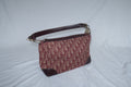 Dior Burgundy Canvas Shoulder Bag